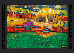 Irinaland ovanför Balkan av Friedensreich Hundertwasser